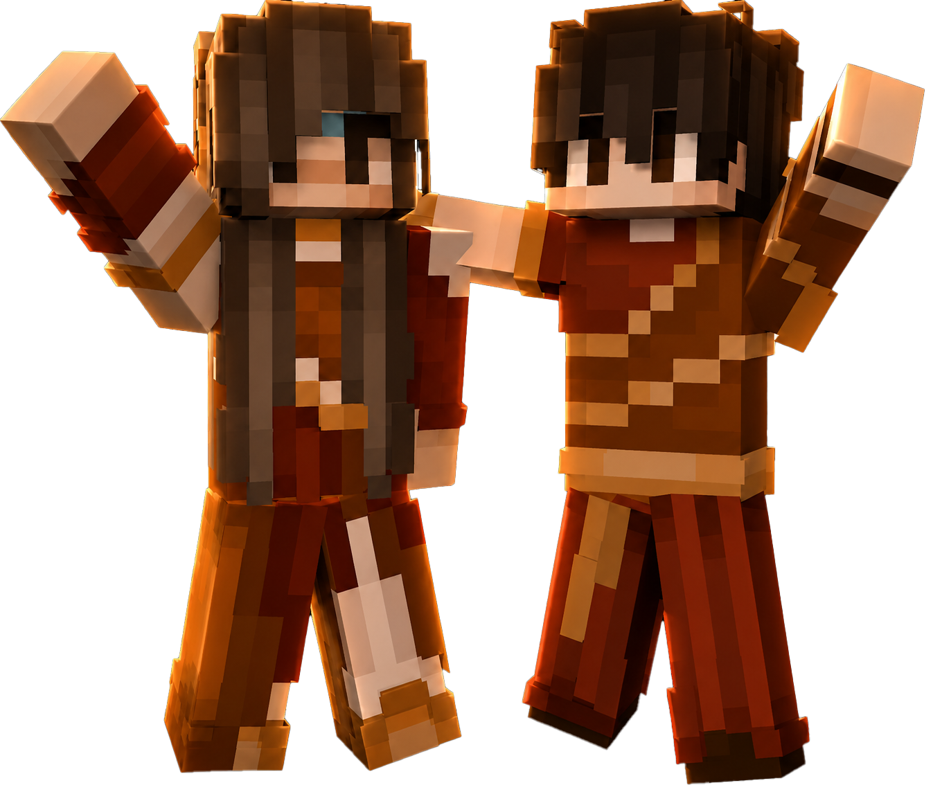 Render of Sani and Zhalen